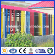 colorful galvanized palisade fencing